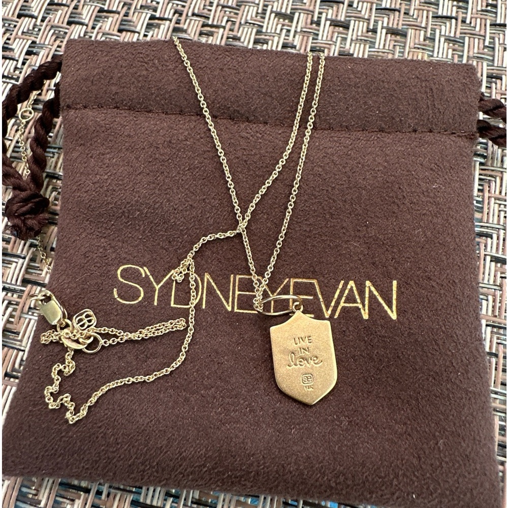 Sydney Evan 14k Love Diamond Nevklace RT $1310 - Picture 2 of 5